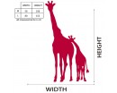 Giraffe Wall Decal Animal Stickers For Nursery