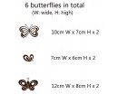 Butterflies Wall Decal Animal Stickers For Nursery