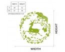 Christmas Deer Decal Lovely Animal Wall Stickers