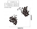 A Pair of Beautiful Butterflies Vinyl Decals