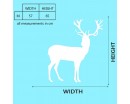 Large Deer Decal Lovely Animal Wall Stickers