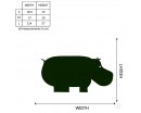 Hippo Wall Decal Animal Stickers For Nursery