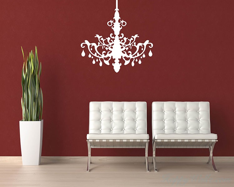 Chandelier Wall Decal Vinyl Decals Modern Wall Art Sticker