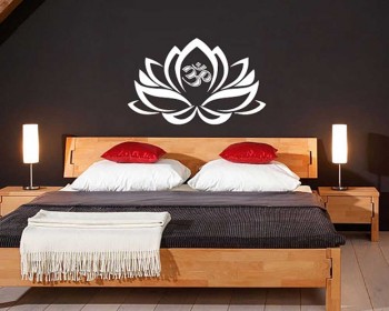 Lotus Vinyl Flower Decals Modern Wall Art Sticker