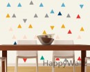 Triangle Pattern Wall Decal Nursery Modern Vinyl Sticker