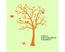Tree and Lovely Birds Wall Decal Nursery Vinyl Tree Art Stickers