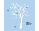 Tree and Lovely Birds Wall Decal Nursery Vinyl Tree Art Stickers