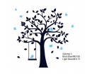 Tree with Birds and Swing Wall Decal Nursery Vinyl Tree Art Stickers