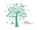 Tree with Birds and Swing Wall Decal Nursery Vinyl Tree Art Stickers