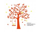 Tree with Birds and Swing Wall Decal Nursery Vinyl Tree Art Stickers