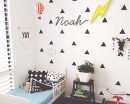 Triangle Pattern Wall Decal Nursery Modern Vinyl Sticker