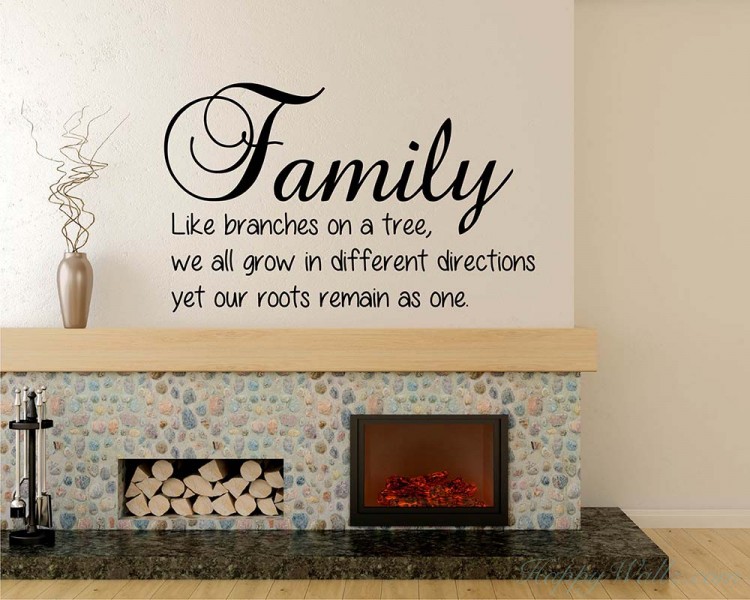 Family Quotes Wall Decal Family Lettering Vinyl Art Stickers