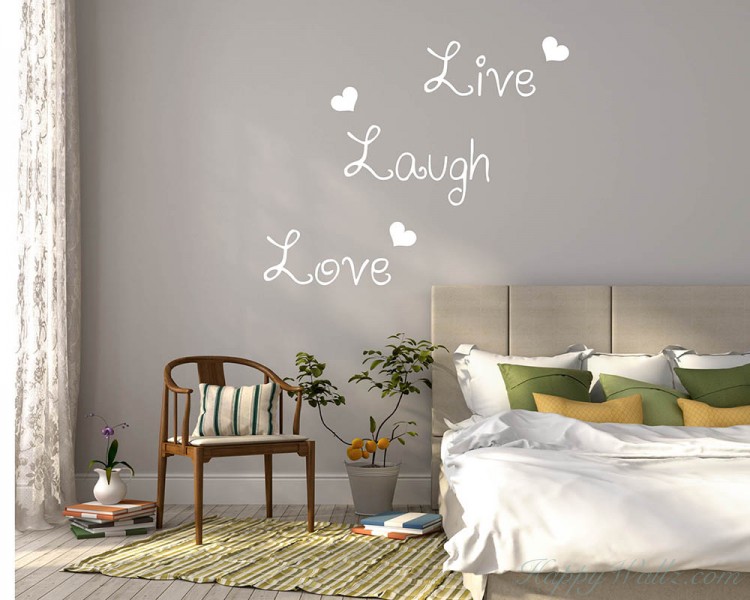 Live Laugh Love Quotes Wall Decal Motivational Vinyl Art Stickers