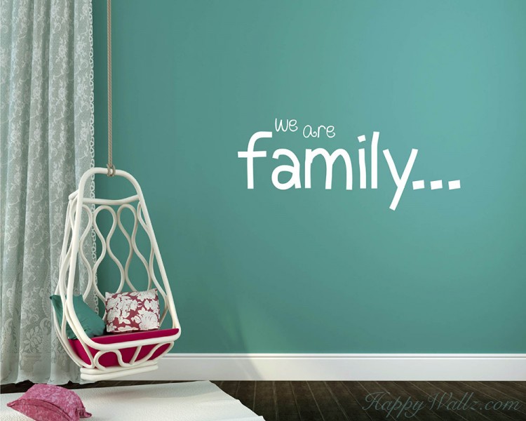 We Are Family Quotes Wall Decal Family Vinyl Art Stickers